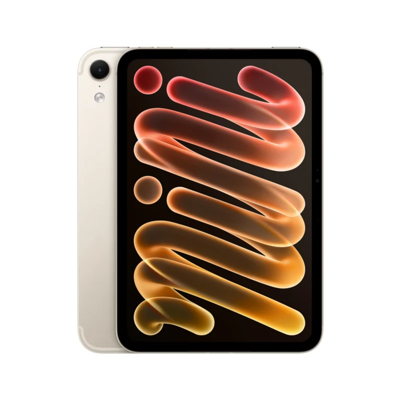 iPad mini (A20 Pro) Wi-Fi + Cellular в цвят Starlight – отпред