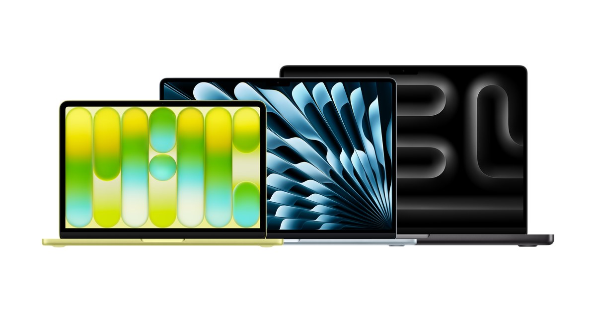 MacBook Neo, MacBook Air и MacBook Pro един до друг
