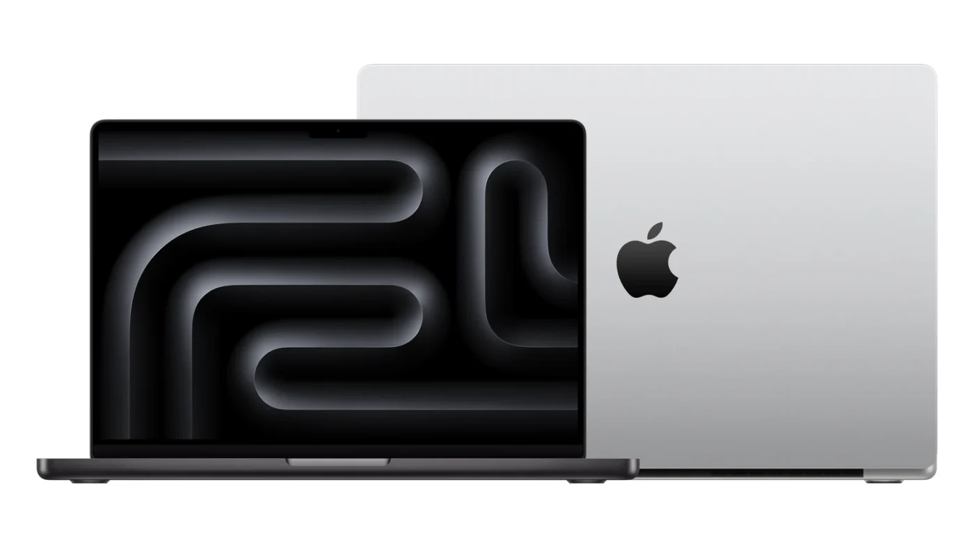 MacBook Pro 14 инча в Space Black и MacBook Pro 16 инча в Silver