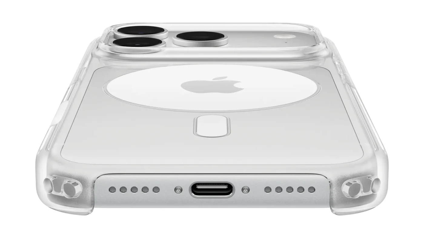 Прозрачен калъф с MagSafe за iPhone 18 Pro – магнитният кръг на гърба