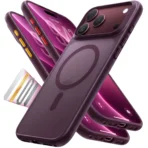 Torras Guardian-Mag за iPhone 18 Pro, Burgundy - изглед 1